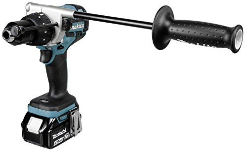 Makita, Trapano avvitatore a percussione, a batteria 18 V / 4,0 Ah, in confezione MAKPAC, incl. 2 batterie e caricabatterie, DHP481RMJ