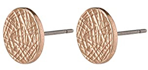 Pilgrim Jewelry Damen-Ohrstecker Messing Ear post 1.0 cm Vergoldet, Versilbert oder Hämatit-Farbe