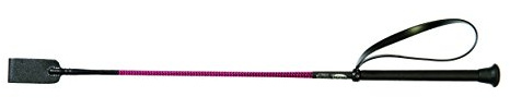 Weaver Leather Riding Crop with PVC Handle, Pink/Black