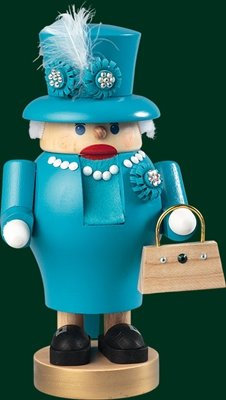 Rudolphs Schatzkiste Nutcracker Queen height of approx. 19 cm AGAIN Nutcracker wood figure ore mountains