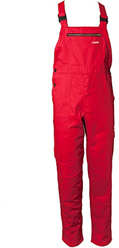 Planam 0173048 BW 290 Cargo-Latzhose, Mittelrot, Größe 48