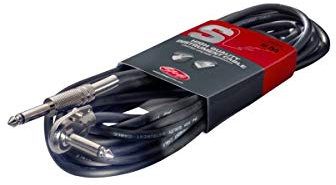 Stagg SGC6PL 6 m 1x Jack/1x Angled 6.3 mm Jack Instrument Cable