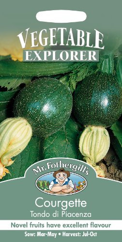 Mr Fothergill's 21818 Vegetable Seeds, COURGETTE Tondo di Piacenza