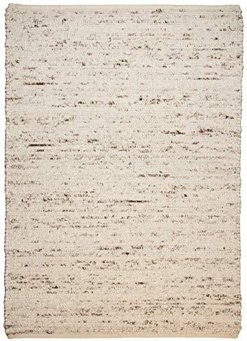 Zeitloser Naturteppich aus 100% nachhaltiger Schurwolle; handgewebt und beidseitig verwendbar | 90 x 160 cm; Farbe: Natur Multi | THEKO die markenteppiche - BERBERINA SUPER, 90x160 cm