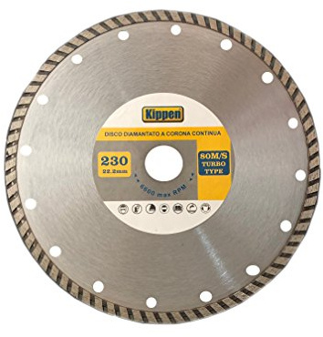 Kippen 3033B - Disco Diamantato Turbo, 230 mm