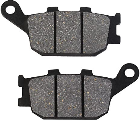 AHL Motocicleta Pastillas de Freno Trasero para CBR 600 F3/F4/F5/F6/F7 2003-2007/CBR 600 RR3/RR4/RR5/RR6 2003-2006/CBR 600 FAB/FAC (ABS Model) 2011-2013/CBF 600 NA8/NA9 (ABS) 2008-2009 (Semi metal)