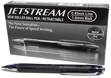 uni-Ball SXN-210 Jetstream RT infällbar kulspetspenna svart bläck – paket med 12