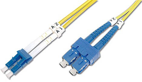 DIGITUS Câble à fibre optique OS2 – 10 m – LC vers SC – Câble à FO duplex