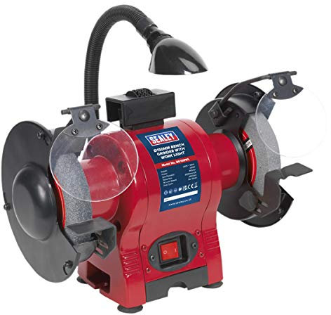 Sealey Bg150Wl Bench Grinder 150Mm with Work Light 250W/230V
