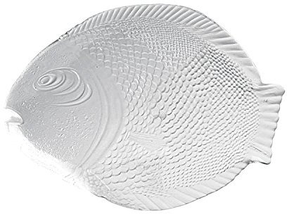 Pasabahce 10258 Marine Fisch Servierplatte, Glas, transparent, 1 Stück