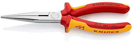 Knipex 26 16 200 SB Pinza con becchi mezzotondi 200 mm