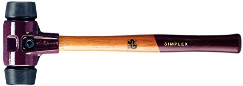 Halder 2310461 Schonhammer Simplex aus Hartgummi, 80 mm