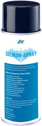 AGT Spray: Silikonspray, 400 ml (Silikonspray als Kontaktspray, für Gummi, Allesdichter transparent)