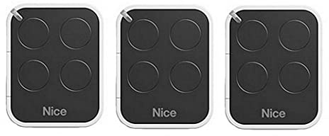NICE ON4E Lot de 3 émetteurs à main Nice ERA ONE 4 canaux 433,92 Mhz rolling code. Compatible avec FLOR-S, INTI, ONE, ERA FLOR