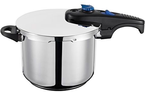 GSW 822305 System Classic Schnellkochtopf mit Einsatz 22cm / Circa 6,0 Liter, Edelstahl, Silber, 43 x 23,5 x 18,5 cm, 3 Einheiten