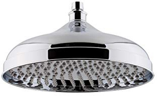 Nuie HEAD16 ǀ Traditional Bathroom Edwardian Inspired 12 Apron Fixed Shower Head, 145mm x 300mm x 300mm, Chrome