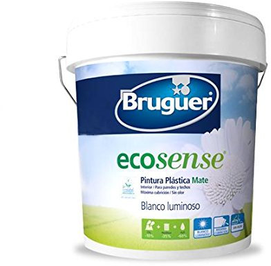 BRUGUER Pintura PLÁSTICA ECOLOGICO ECOSENSE Blanco Luminoso 15 L