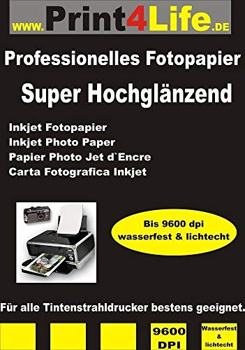 trucol 400 Blatt 13x18 265g /m² Einseitiges SUPER Hochglänzendes Fotopapier High Glossy für Inkjet Tintenstrahldrucker Grußkarten