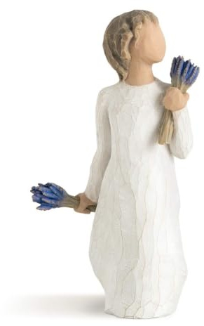 Enesco Willow Tree Lavender Grace Figurine | Cast from a Susan Lordi Original Carving, Thoughtful Keepsake Gift for Loved Ones, Celebrations and Moments of Comfort
