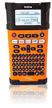 Brother PT-E300VP Etichettatrice Professionale per Il Settore Elettrico, Nastri TZE da 3.5 A 18 mm, Nastri HSE Fino a 17.7 mm, Display Retroilluminato, Simboli A/V e Datacom, Etichette Specifiche