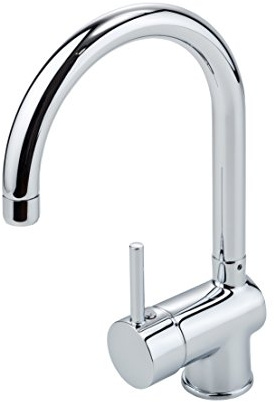 EISL Spültischarmatur FUTURA C, Küchenarmatur, Einhebelmischer mit hohem Rundbogenauslauf und Montage von Oben, Chrom, NI182HACRTOP