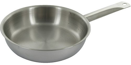 BAUMALU - Poêle à Frire Ligne Professionnelle en Acier Haute Qualité - Chauffe Rapide - Diffusion Uniforme - Manche Ergonomique - Tous Feux Dont Induction - Ø20 cm