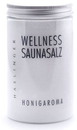 Lashuma Wellness Sauna Salz Honigaroma, Peelingsalz für die Sauna, 450 g