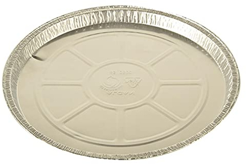 Papstar 14555, 25 Contenitori rotondi di alluminio rotondo diametro 25 cm, altezza 1,5 cm