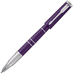 Parker Ingenuity-Tintenschreiber (Modell „Deluxe“) mit 5th-Technologie in Blauviolett mit mittlerer Spitze sowie Ersatzmine mit schwarzer Tinte (1931460)