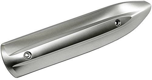 one by Camamoto cod. 77017504A protection contre la chaleur pot d'échappement compatible avec yamaha majesty 400cc année 2004-2006 (entraxe 268 mm) (chrome satiné), Argent