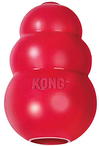 KONG - Classic Dog Toy - Durable Natural Rubber - Fun to Chew, Chase and Fetch - For Medium Dogs