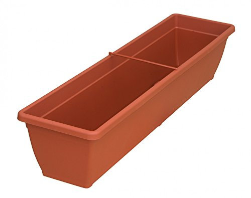 Fioriera TOSCANA in plastica, colori: terracotta 06; lunghezza: 100 cm