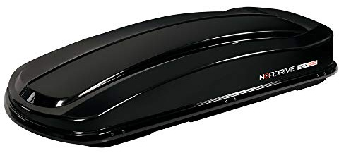 NORDRIVE N60022 Box 530, Box da Tetto per Auto in in ABS, 530 Litri - Nero Lucido