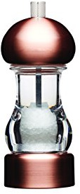 MasterClass Clear Capstan Copper-Effect Salt Mill, 14.5 cm (5.75''), Transparent/Chopper