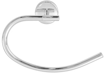 Fackelmann 86764 Porte Serviette de Salle de Bain, Porte Serviette Murale, Porte Serviette, Accessoires de Salle de Bain, Support Serviette de Salle de Bain, Zinc, Gris, 12 x 6 x 8 cm | Rangement mural discret, Acier robuste, Format compact 12 x 6 x 8 cm, Pour serviettes et torchons, Gamme Vision