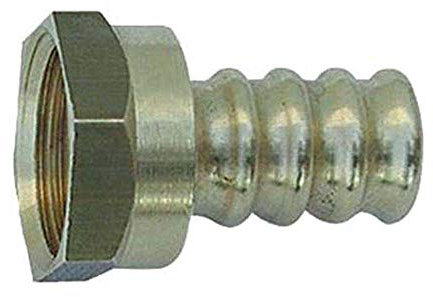 Raccordo portagomma semplice F per gas 1/2 metano