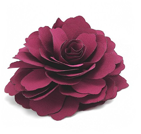 Meilliwish Kamelien Blume Haarklammer Brosche (Magenta) (A74)