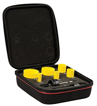 Starrett STRKFC06022 Bi-Metal Fast Cut Electrician's Holesaw Kit