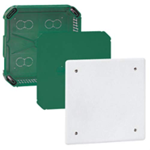 Legrand 089274 Boîte Complète Batibox Maçonnerie pour Dérivation Rectangulaire, 175mm x 175mm x 40mm, Blanc
