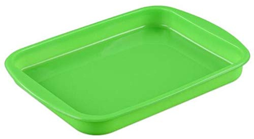 Allforhome, rechteckige Silikon-Form zum Backen, für Kuchen, Süßigkeiten, Brot, flexibel, antihaftbeschichtet, multifunktional, ofenfest, 25 cm