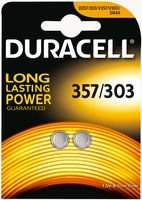 DURACELL 357/303 LOT DE 1 BLISTER = 2 PILES SILVER OXIDE 1,5V