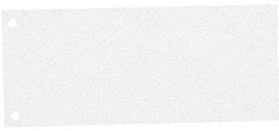 Esselte Trennstreifen aus Karton, 1/3 A4, 100 Stück, Überbreite, Weiß, 100% recyceltes Papier, 20998