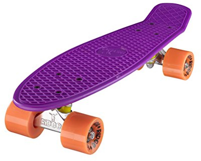 Ridge Skateboards 22 Mini Cruiser Skateboard, Rosa/Arancione