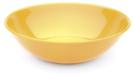 Harfield 15cm Polycarbonate Plastic Bowl - Yellow (Pack of 4)