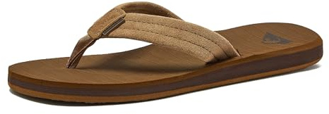 Quiksilver Herren Carver Suede Sandalen, Multicolore Tan-Solid, 42 EU