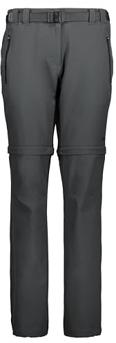 CMP - Pantaloni con Zip G per Bambini, Antracite-Nero, 164