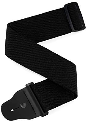 D'Addario Accessories Bass Guitar Strap - Bass Strap - Guitar Strap for Bass Players - Internal Pad - Black - 3'' Wide, 74T000