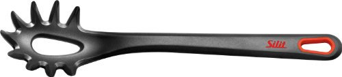 Silit Extra Line Nudellöffel 30 cm, Spaghettilöffel, Nudelkelle, Silikon, hitzebeständig bis 200°C, ideal für beschichtete Töpfe, spülmaschinengeeignet