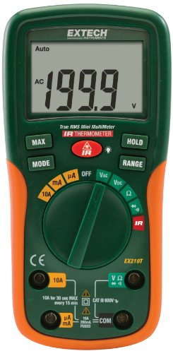 Extech Instruments EX210T True RMS Multi-Meter with IR Thermometer