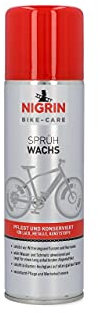 NIGRIN Bike-Care Sprühwachs, Fahrradwachs, 300 ml Sprühdose, bringt brillanten Hochglanz, schützt Lack-, Metall- und Kunststoffoberflächen